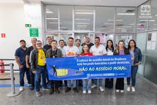 Protesto contra aumento de assédio no Bradesco