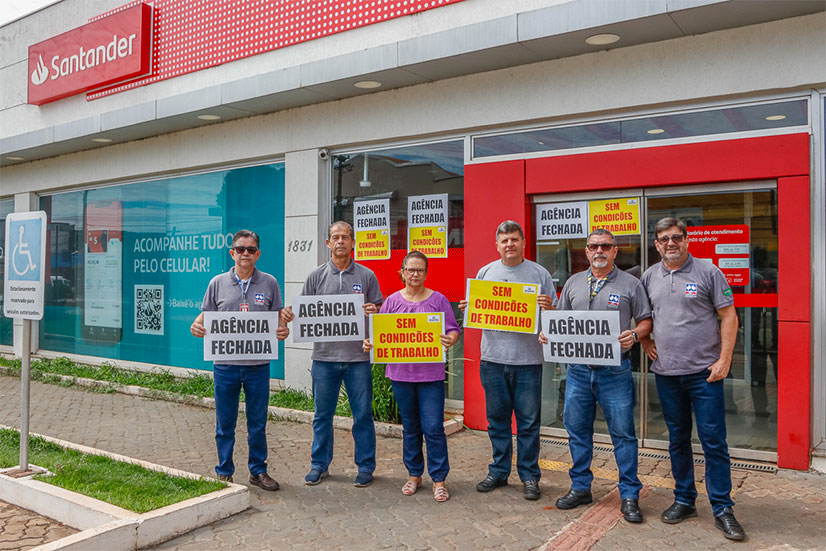 Agência do Santander Fechada